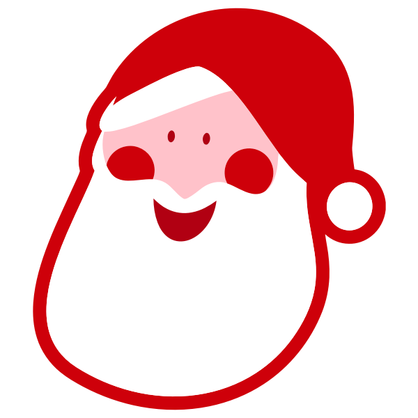 SVG Santa039s head sketch