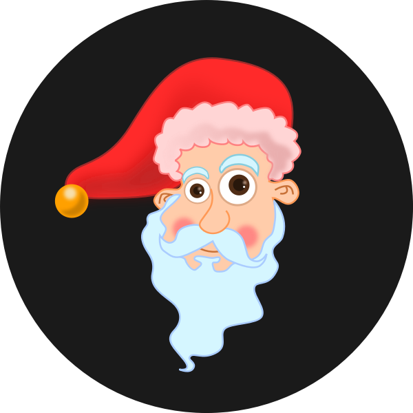 SVG Santa039s Head Vector graphics
