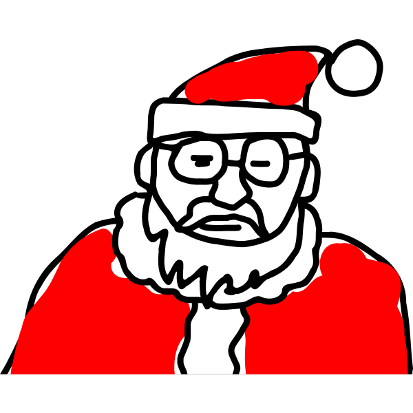 SVG Santa039s sketch image