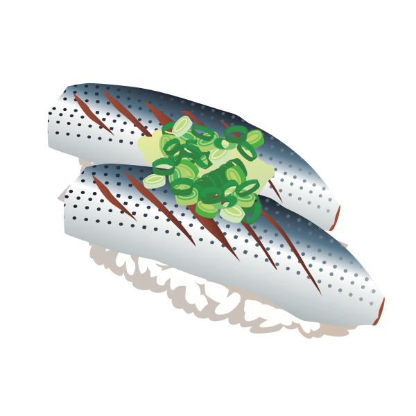 SVG Sardine sushi