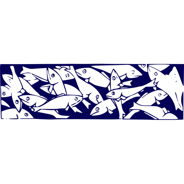 SVG Sardines in fishing net