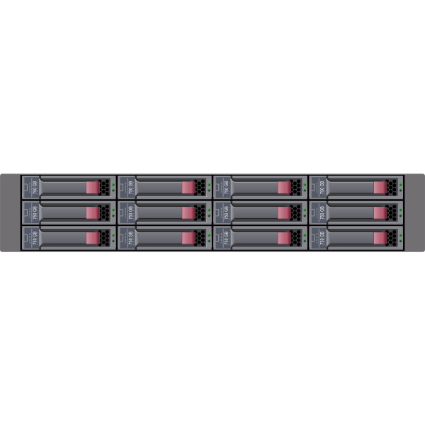 SVG SATA disk array vector illustration