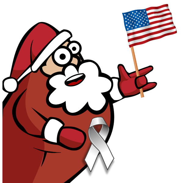 SVG Satan Claus vector clip art