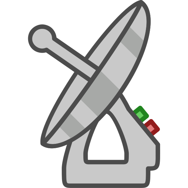 SVG Satellite dish vector clip art
