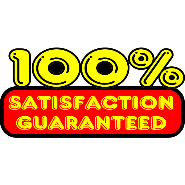 SVG Satisfaction Guaranteed Vector Sticker
