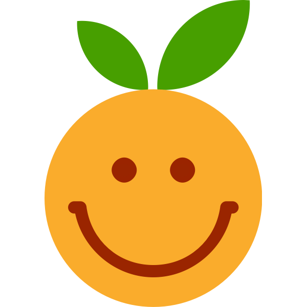 SVG Satisfied orange