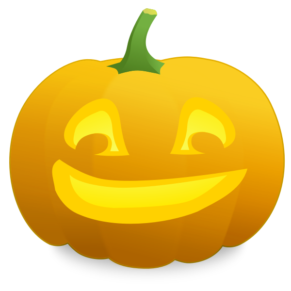 SVG Satisfied pumpkin vector graphics