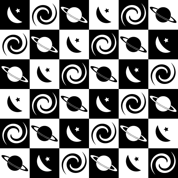 SVG Saturn pattern