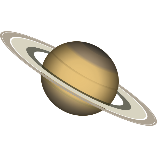SVG Saturn planet