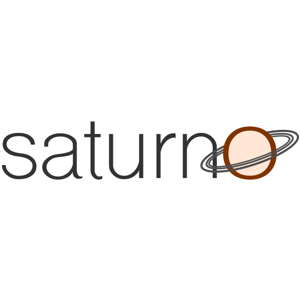SVG Saturn text logo
