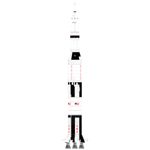 SVG Saturn V rocket