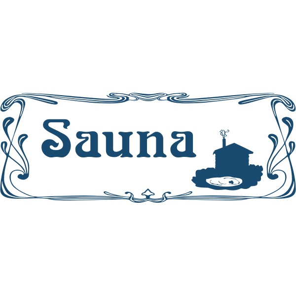 SVG Sauna sign