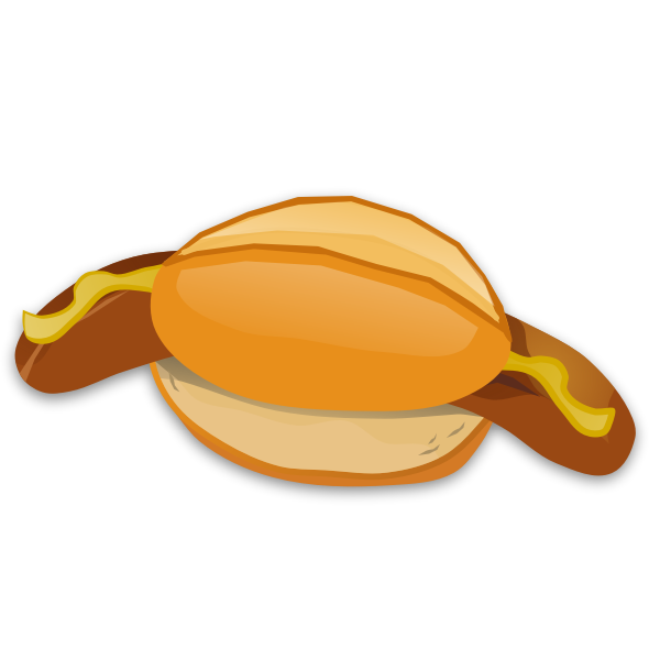 SVG Sausage in bagel