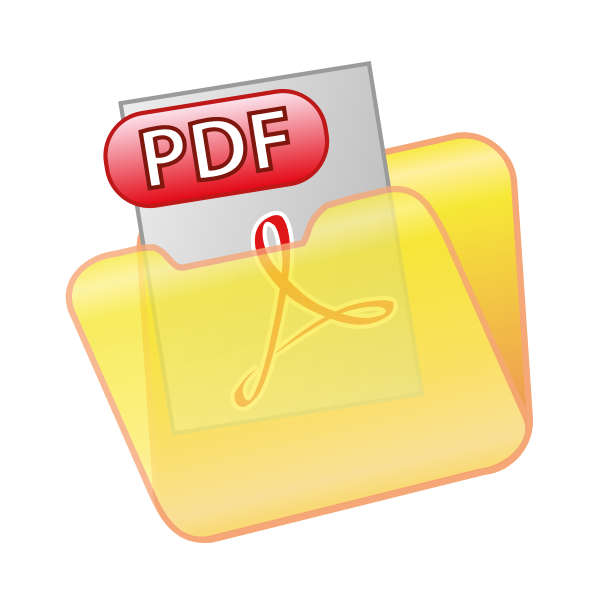 SVG Save as PDF icon vector clip art