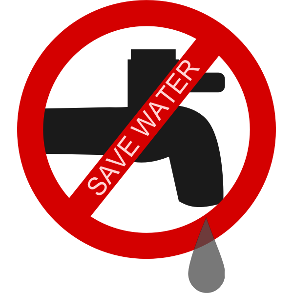 SVG Save water logo vector image