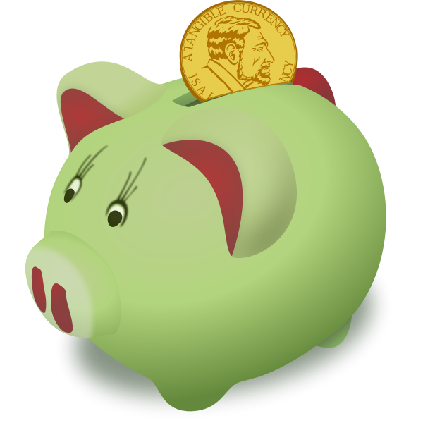 SVG Saving Up Vector Illustration