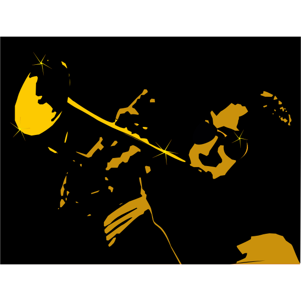 SVG Saxophone player vector image