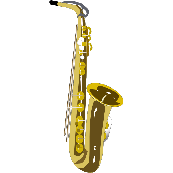SVG Saxophone vector image