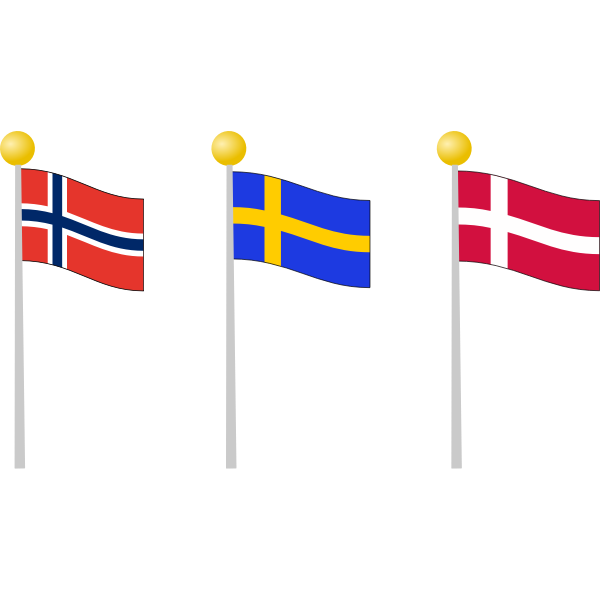 SVG Scandinavian flags