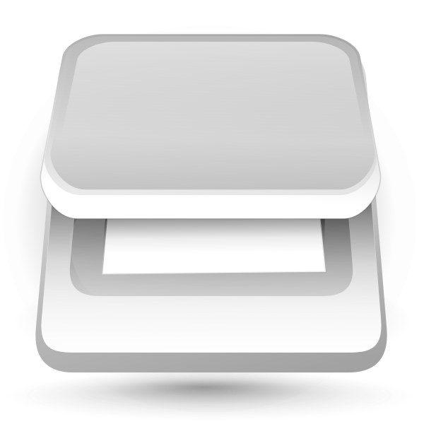 SVG Scanner top view vector image