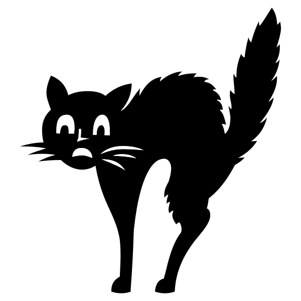 SVG Scared cat