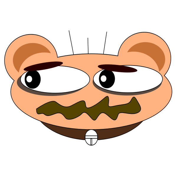 SVG Scared cat clip art