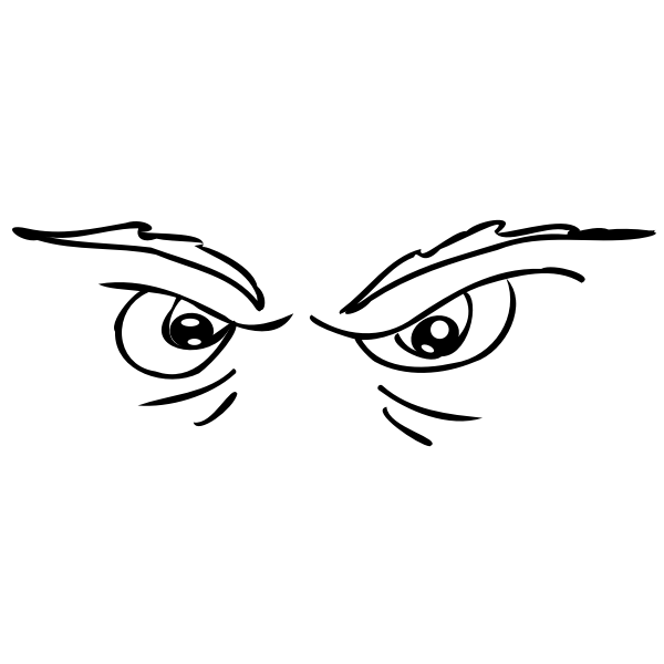 SVG Scary eyes vector drawing
