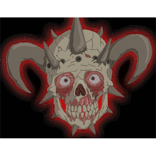 SVG Scary facebones