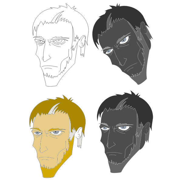 SVG Scary faces
