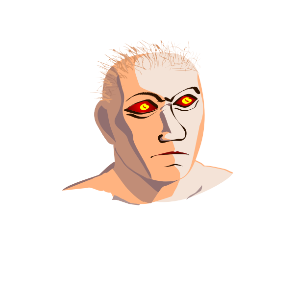 SVG Scary man