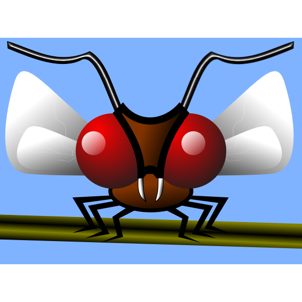 SVG Scary red fly