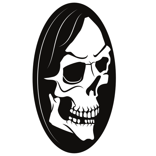 SVG Scary skull silhouette