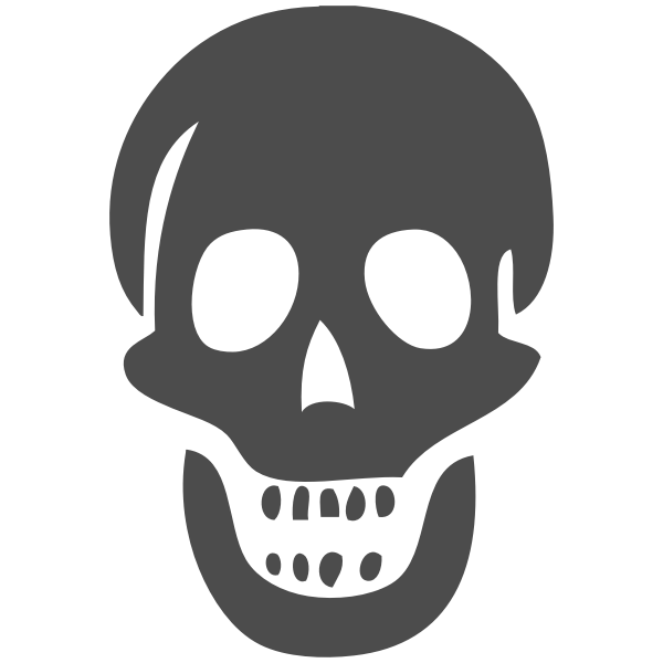 SVG Scary skull vector image