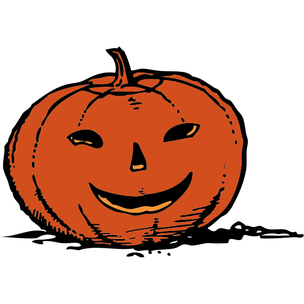 SVG Scary smiling Jack-o-lantern vector graphics