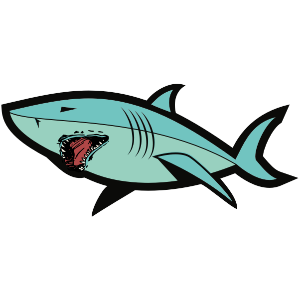 SVG Scary teeth shark