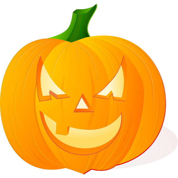SVG Scary toothless pumpkin vector image