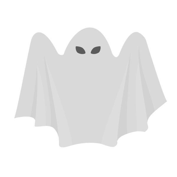 SVG Scary white ghost