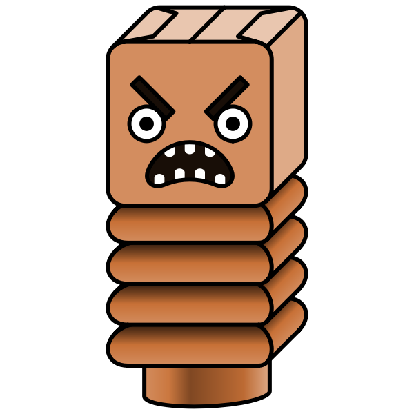 SVG Scary worm