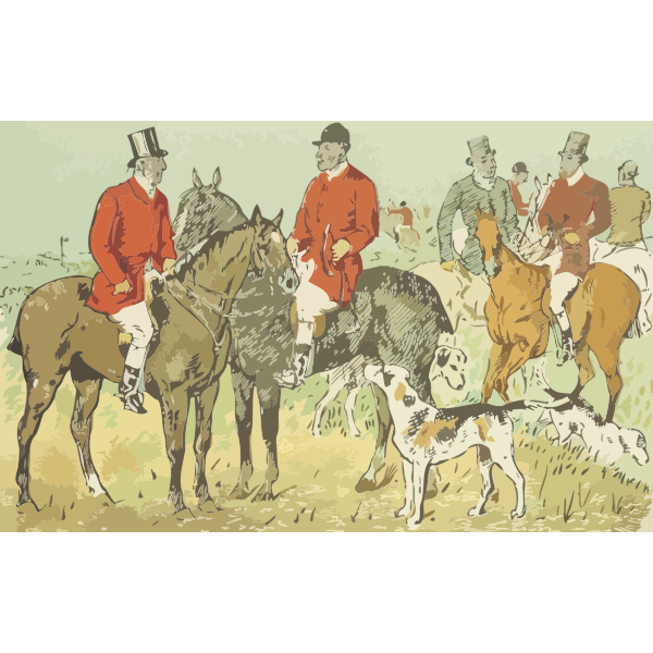SVG Scene of a hunt