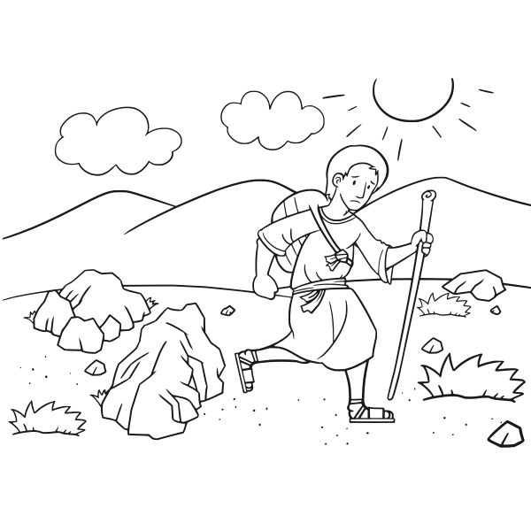 SVG Scene of Jacob in the Bible