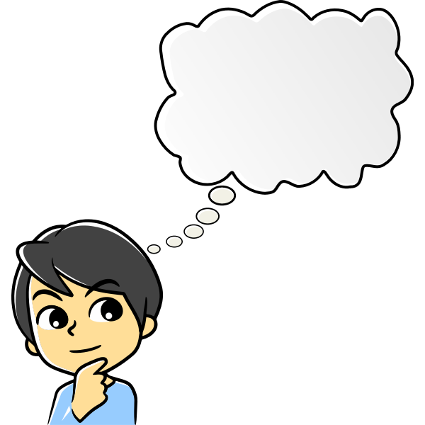 SVG Scheming boy vector image
