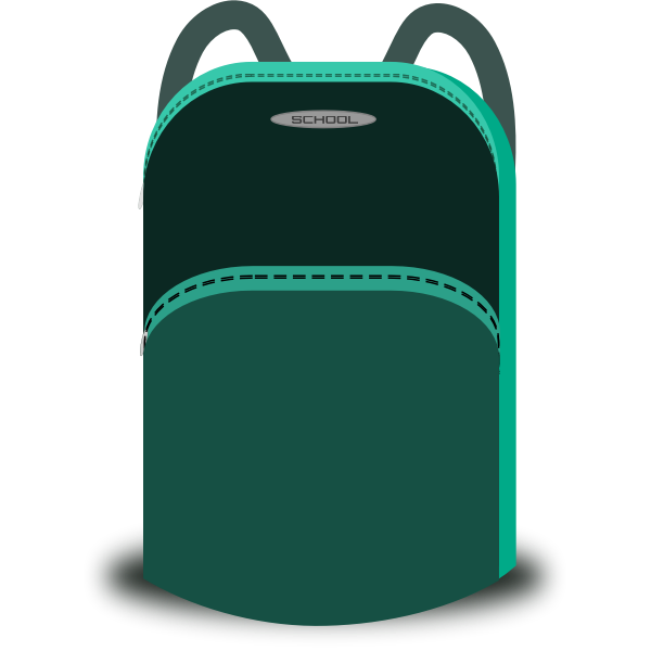 SVG School bag vector image