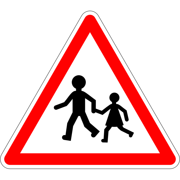 SVG School crossing