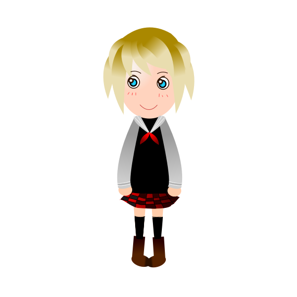 SVG School girl