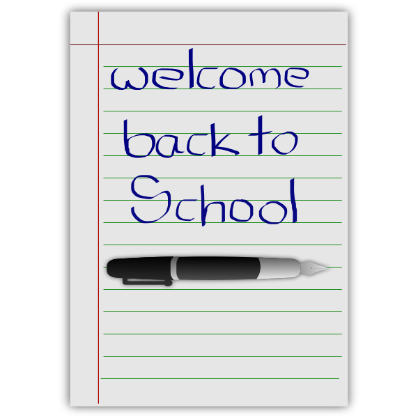 SVG School stationery vector graphics