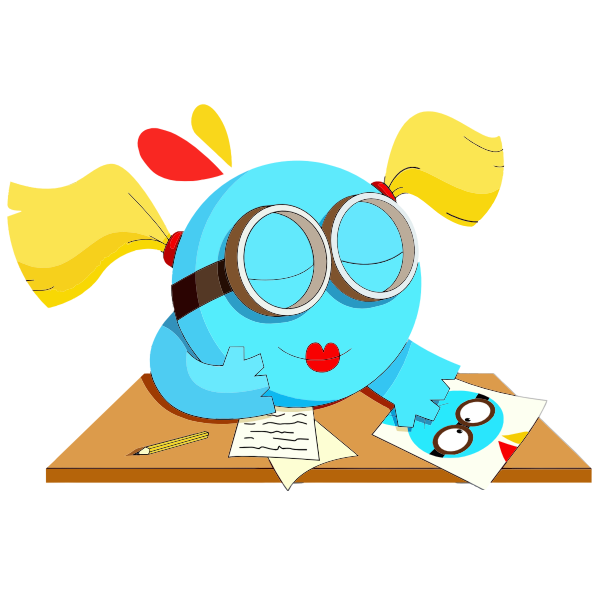 SVG Schoolgirl in love