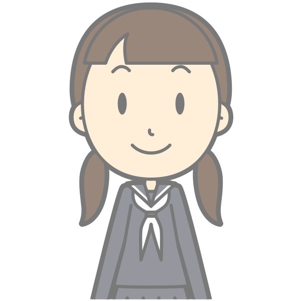 SVG Schoolgirl in uniform vector image