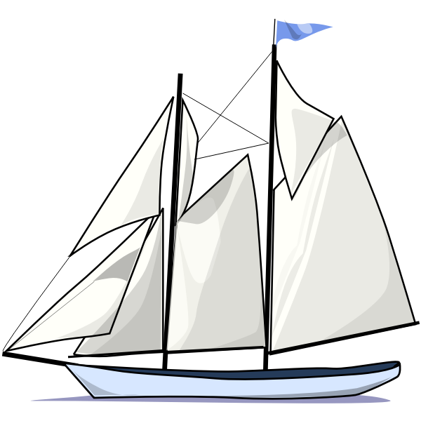 SVG Schooner ship