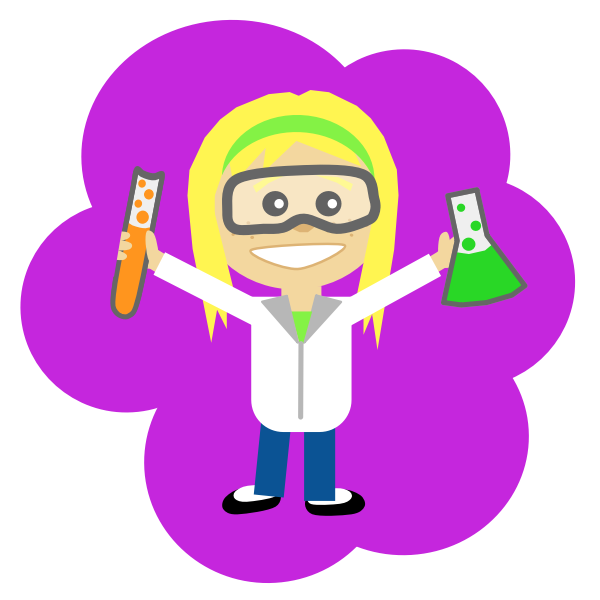 SVG Science girl