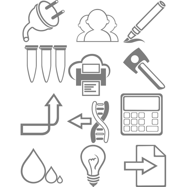 SVG Science icons set vector image